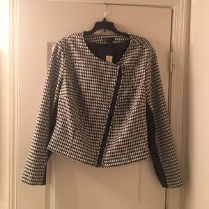 Lane Bryant Moto Style Houndstooth Jacket